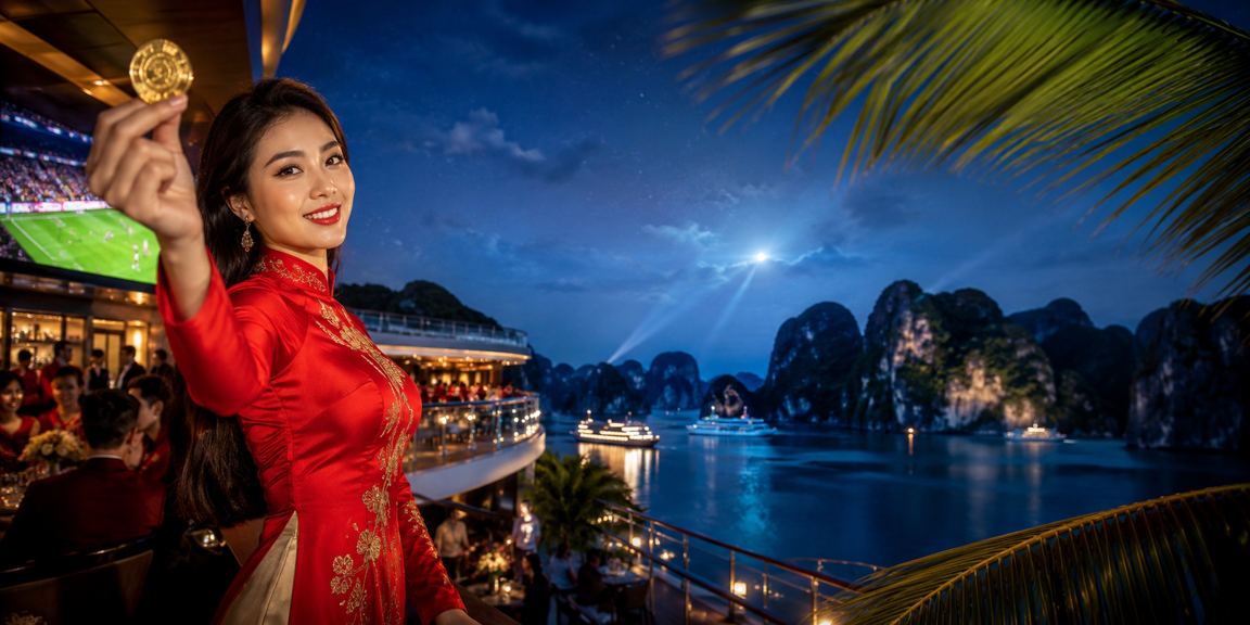 Phụ nữ mặc áo dài trên vịnh Hạ Long — hình ảnh đại diện cho trải nghiệm người dùng Việt Nam trên nền tảng neo88